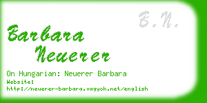 barbara neuerer business card